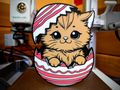 Easter Egg Cat