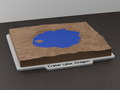 Crater Lake Scale Model