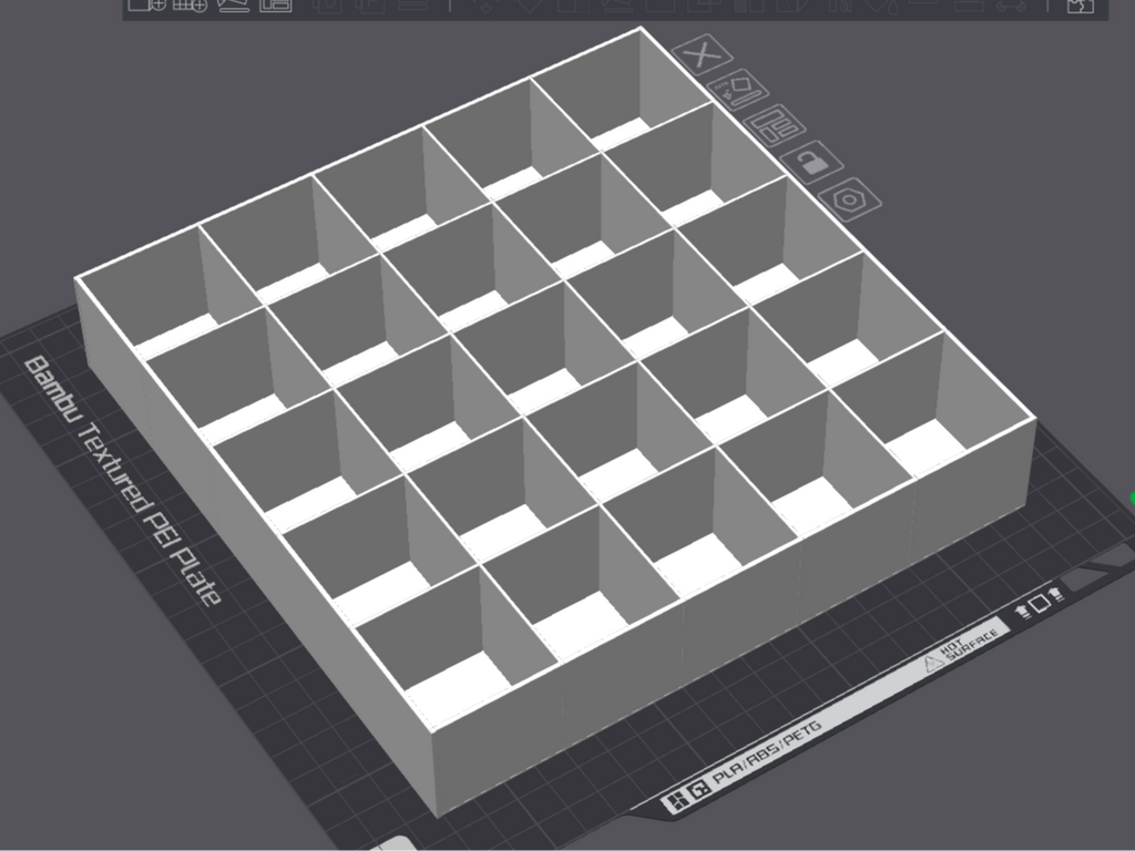 Grid box organizer