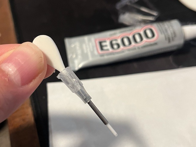 E6000 adhesive nozzle pin