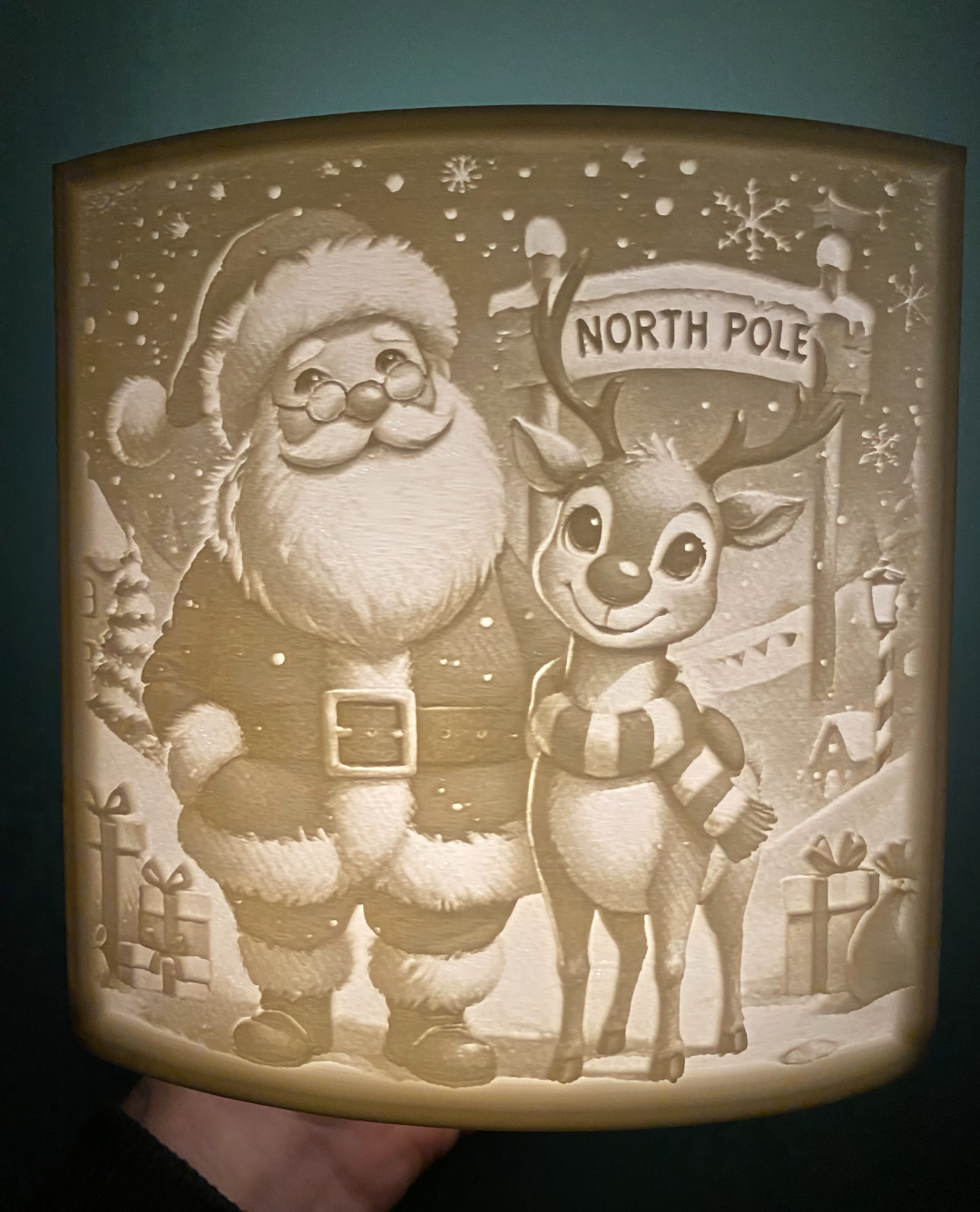 santa at the north pole