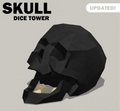 LowPoly Skull Dice Tower