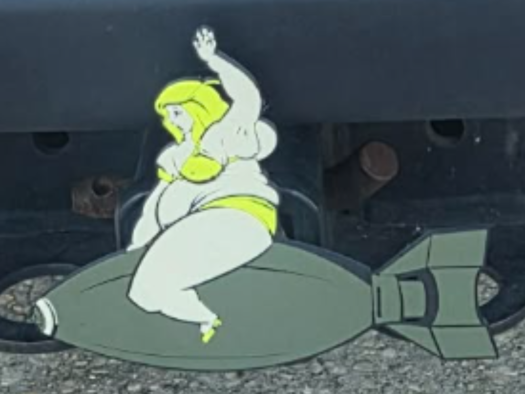Big Boomer Babe Truck Hitch Cover by LinksLabs3D