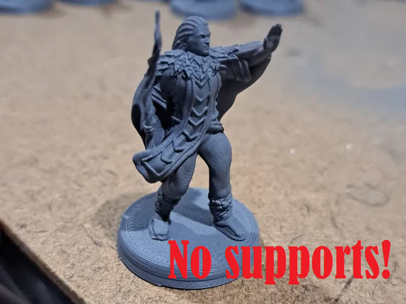 Tabletop Miniature - Human Druid- No Supports!