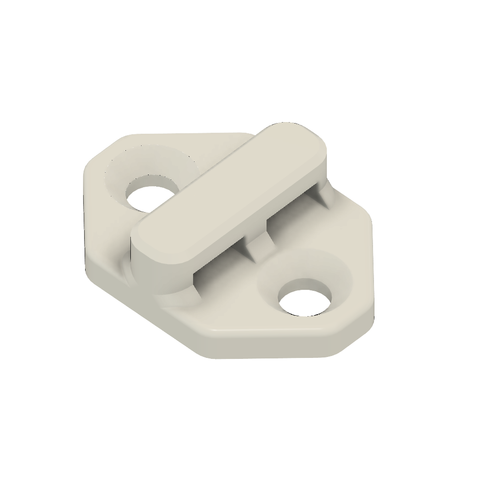 Dual slot cable tie anchor
