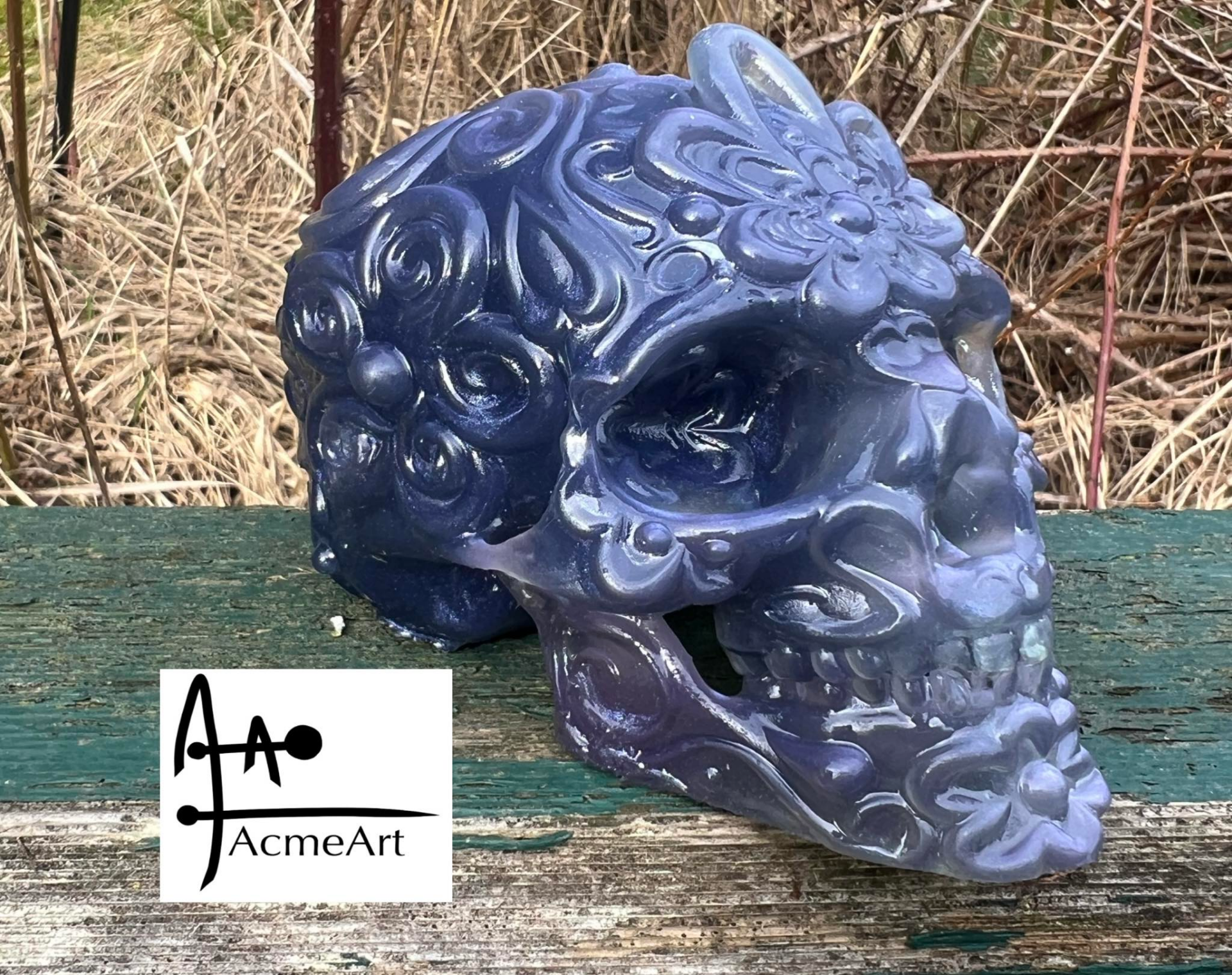 Sugar Skull multi color painted compatible