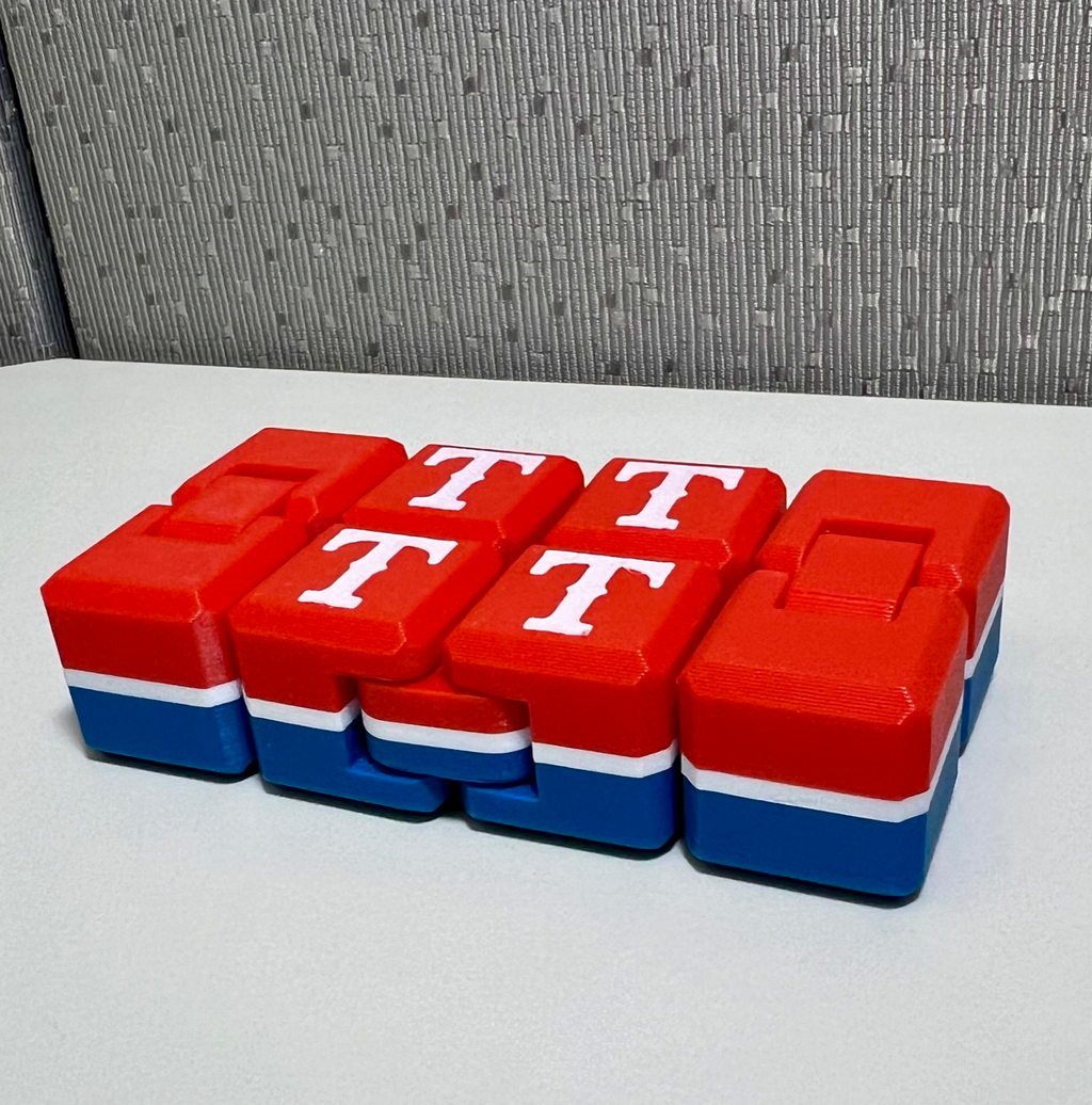 Texas Rangers Infinity Cube