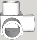 Corner pieces to make a pipe cube