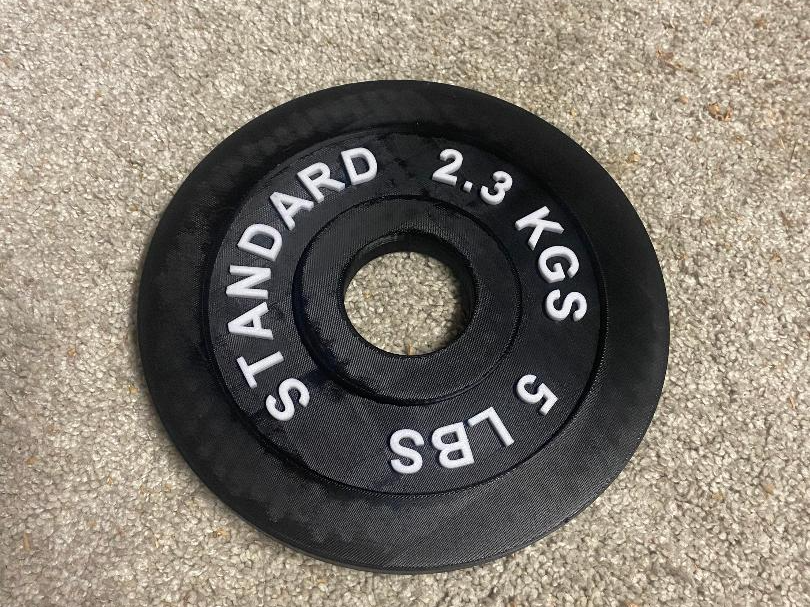 5 LBS BARBELL PLATE