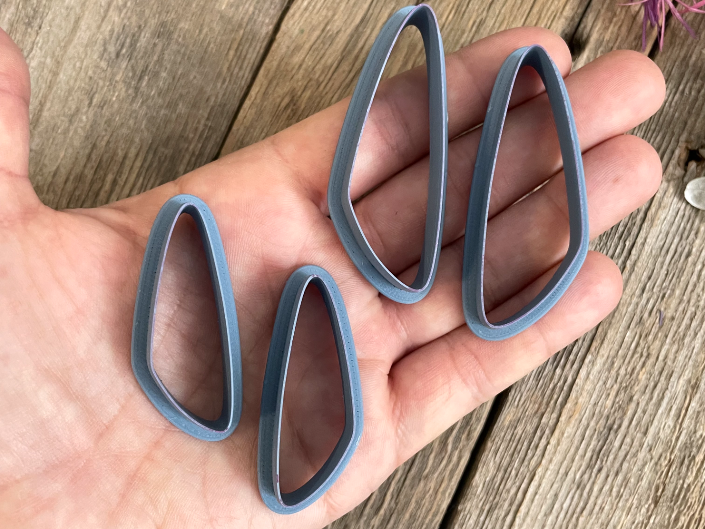 Thin Angled Drop Earring Cutters