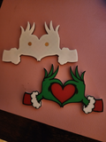 Grinch Heart Magnet
