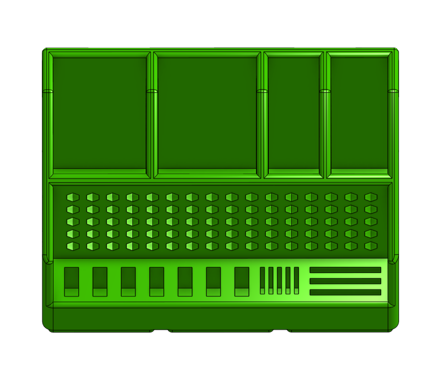 Rugged Gridfinity Desktop Organiser With Usb Storage V2.0 (Gridfinity)
