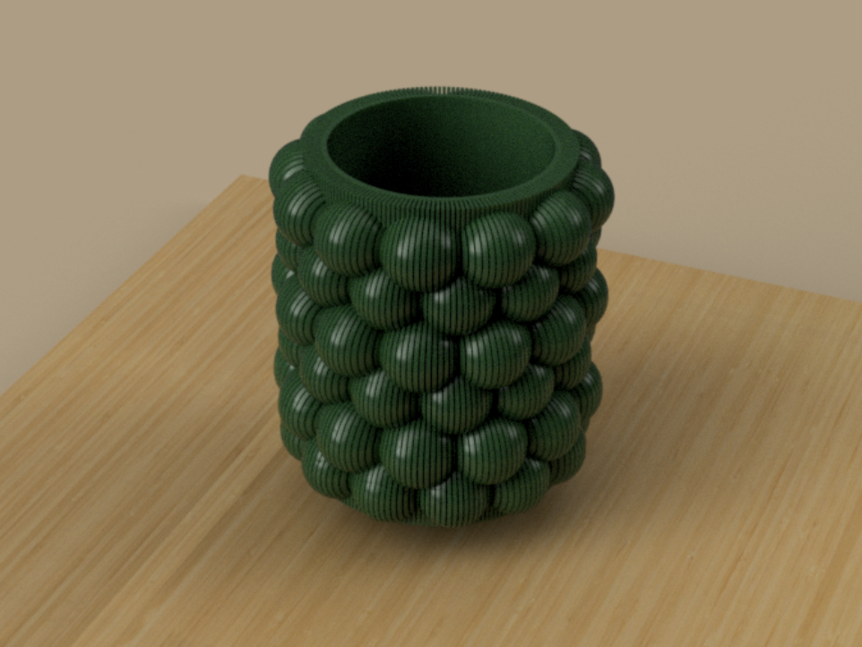Plant pot bobble texture