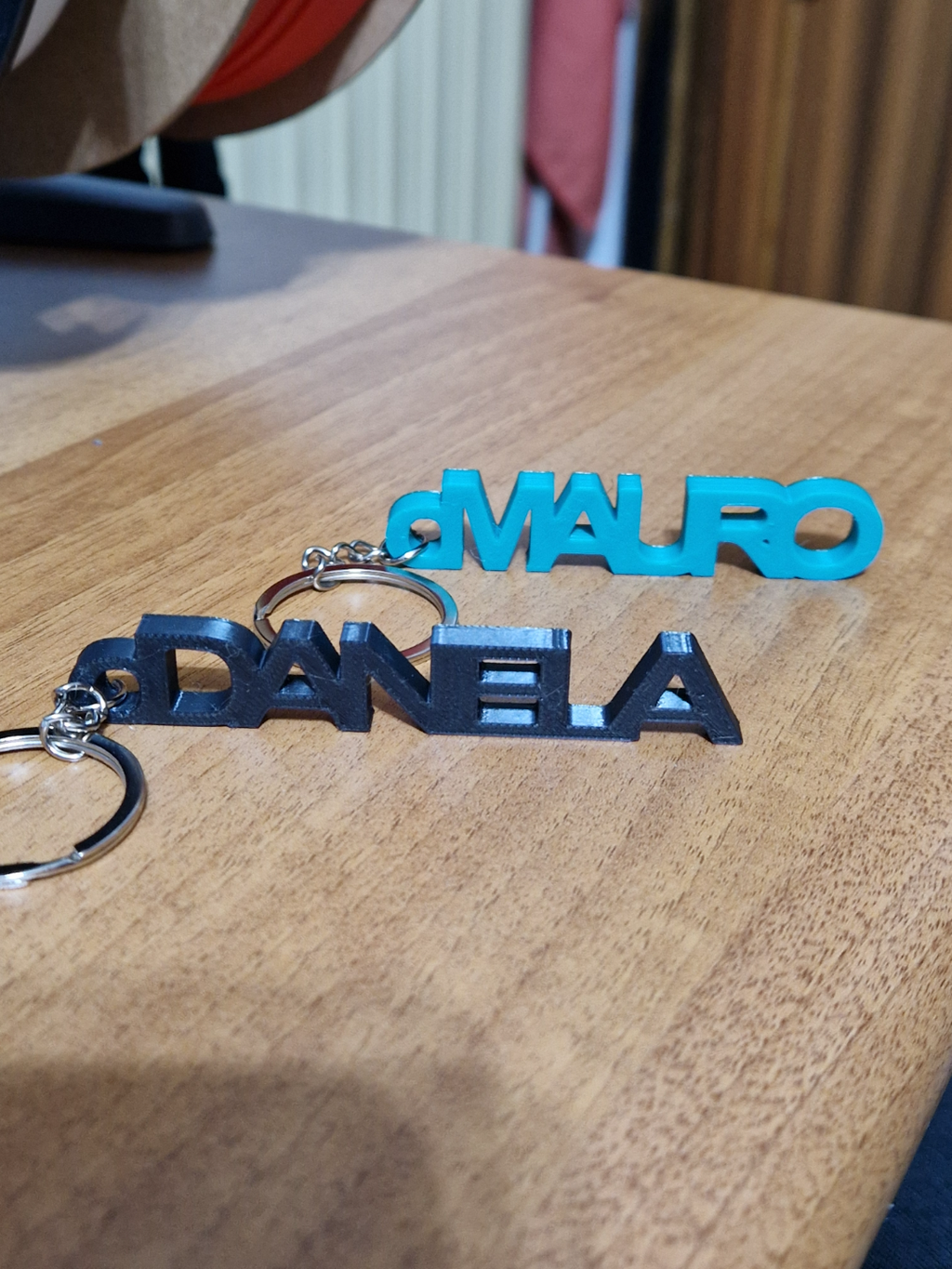 Keychain nome Mauro -Daniela