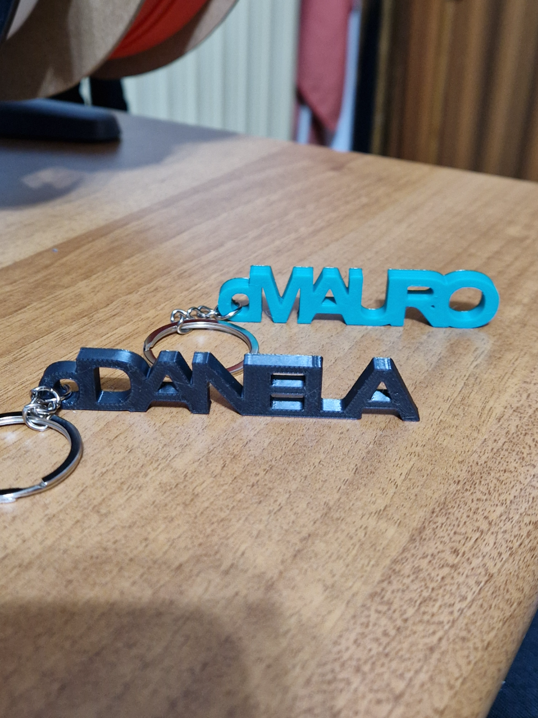 Keychain nome Mauro -Daniela