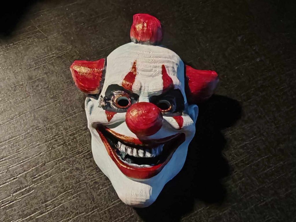 Scary clown mask