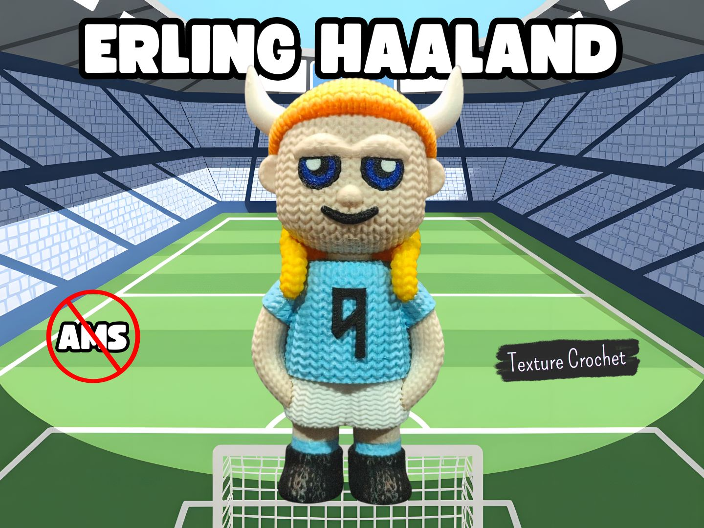 Erling Haaland Viking - Amigurumi/Crochet