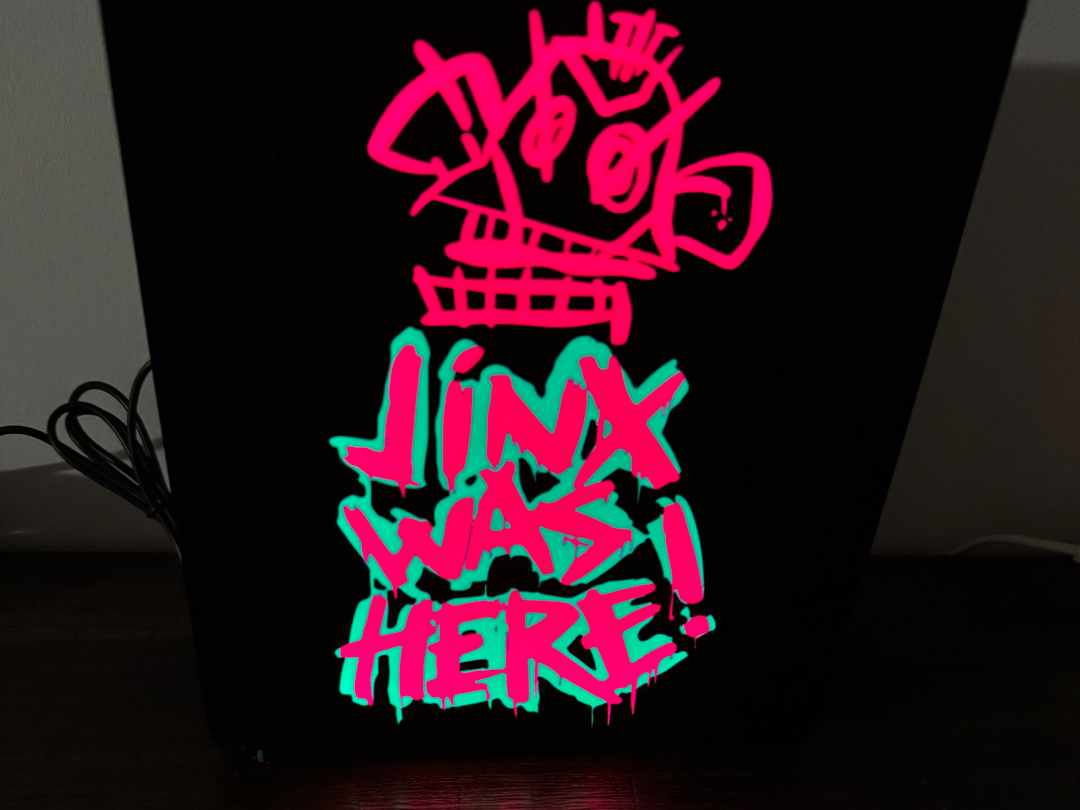 Jinx Was Here Monkey Graffiti Light