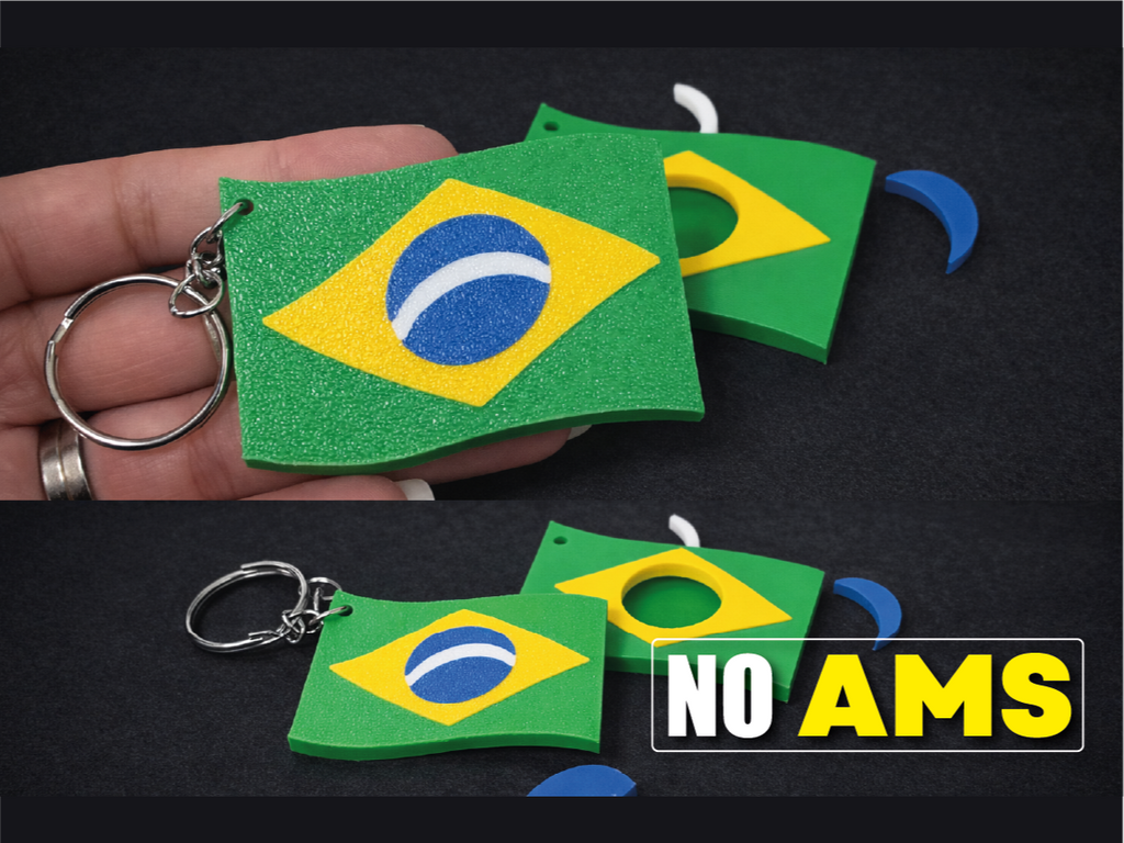 Chaveiro Brasil Multiparte - NO AMS