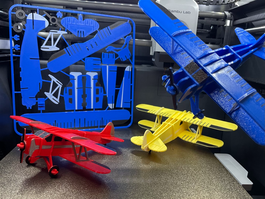 Biplane Kit Card (Waco YKS-6) - Christmas Gift!