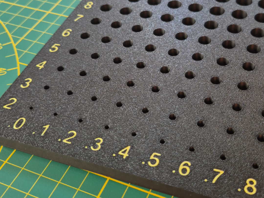 Hole Size Test Gauge (2 mm – 10.9 mm, 0.1mm Steps)