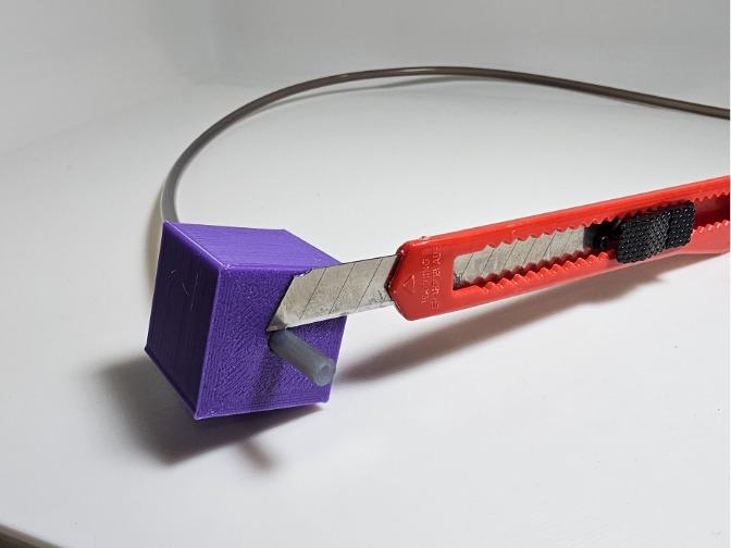Filament PTFE Bowden Tube Cutting Fixture / Holder