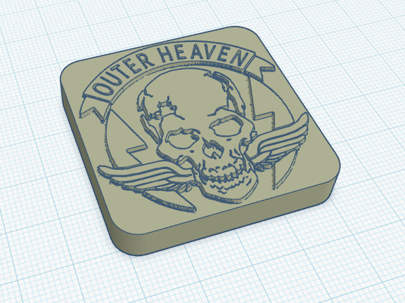 Ender 3 X-Axis Cap/Cover - Outer Heaven Logo