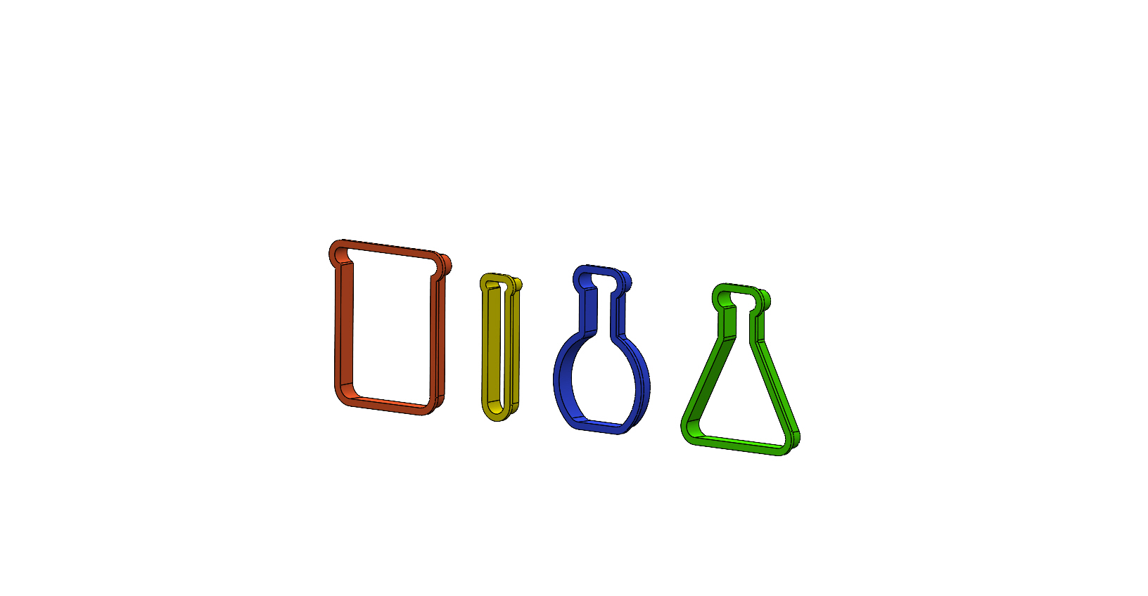 Chemistry cookie cutters