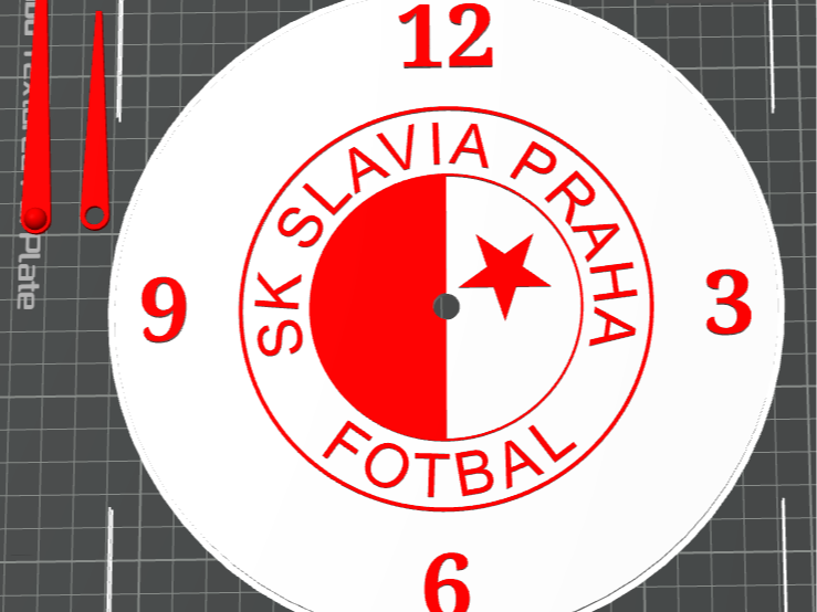 wall clock SK Slavia Praha