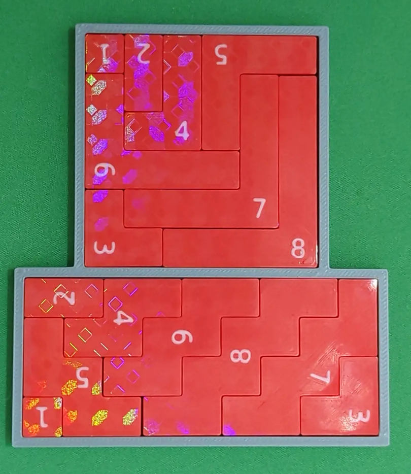 Arithmetic polyomino tiling (1+2+...+8=9x4=6^2)