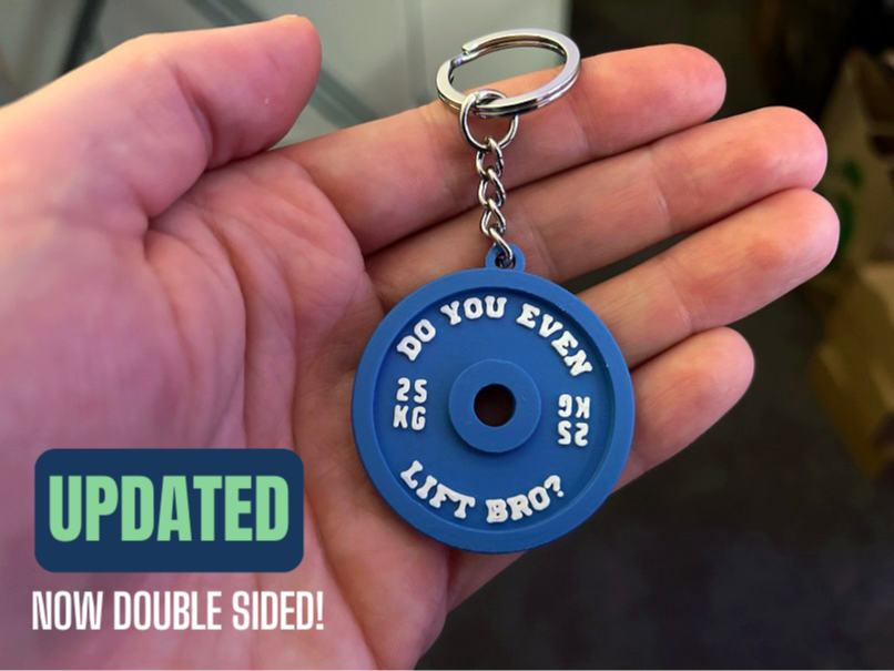 Weight Plate Keychain - Do You Even Lift Bro?