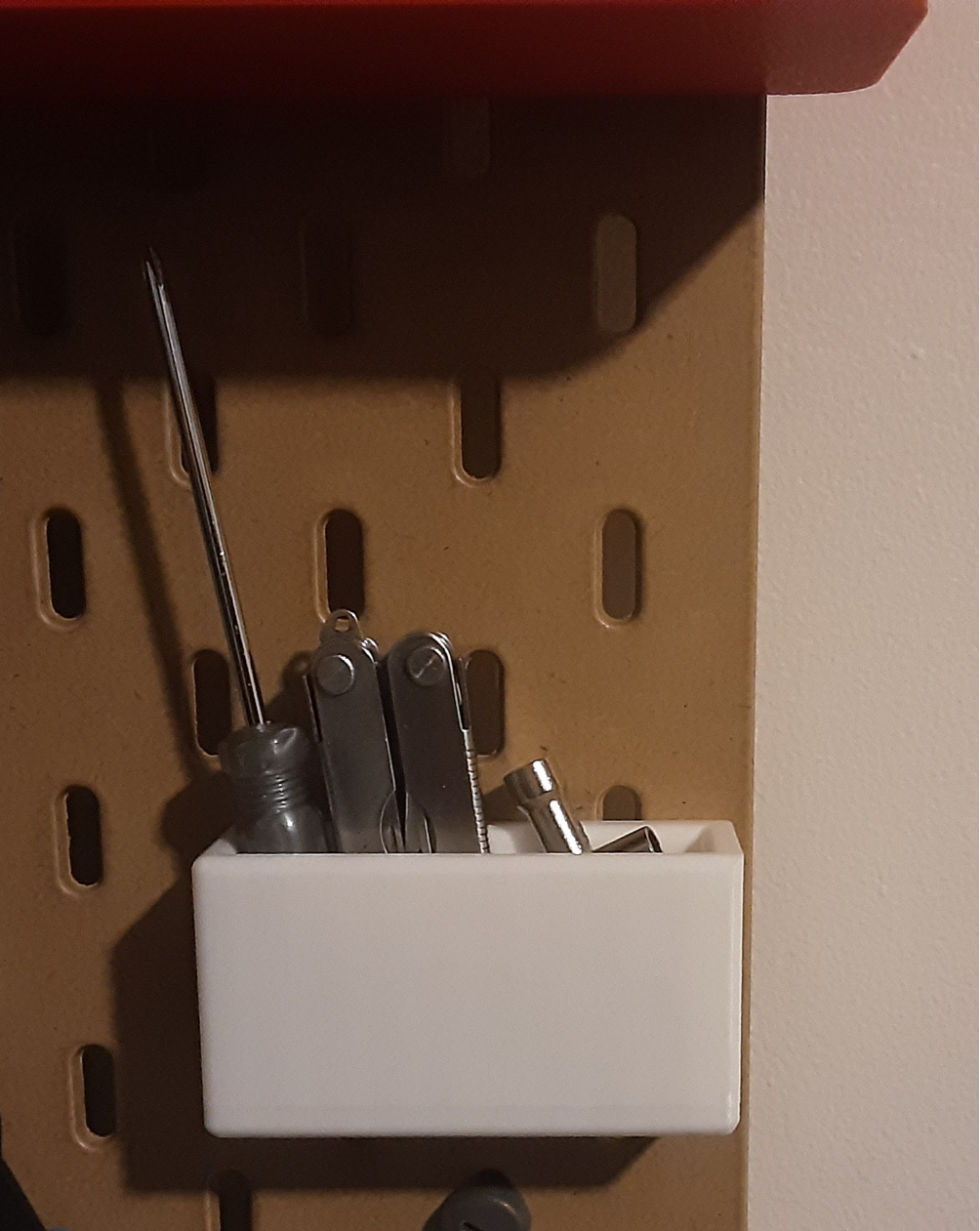 Ikea skadis tool holder