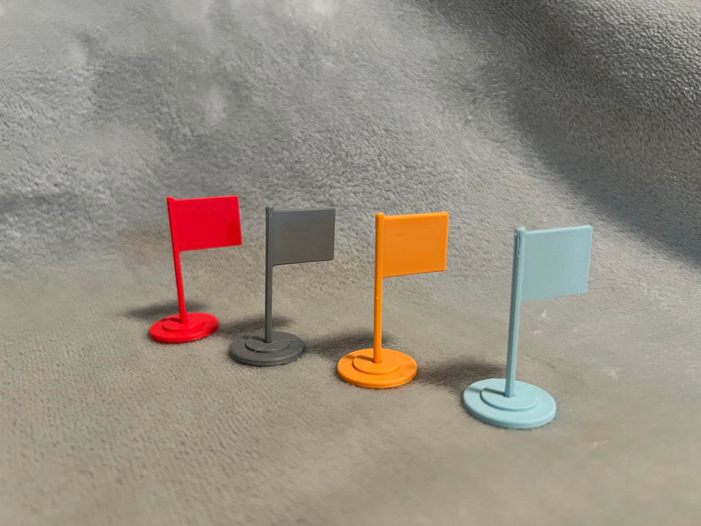 Flag and Base for Board Games