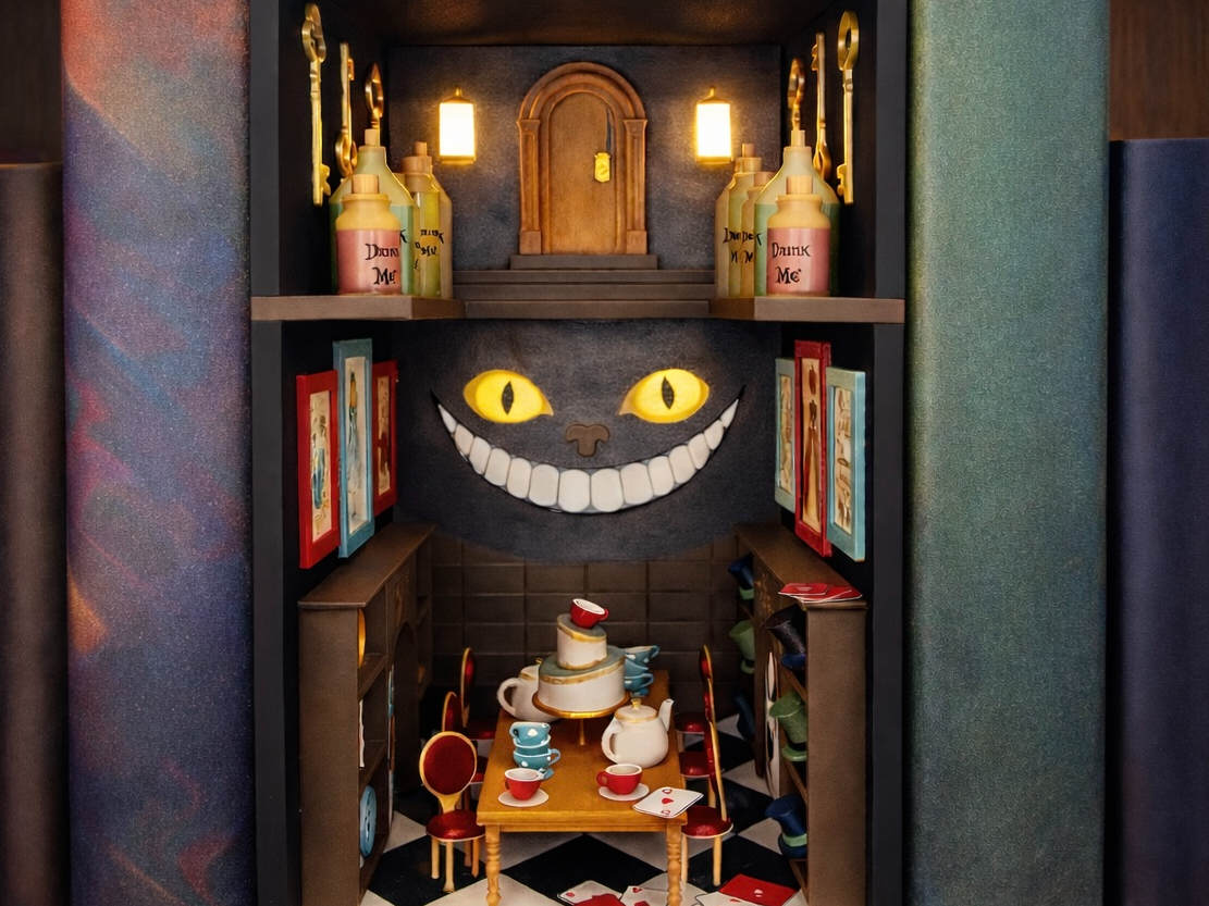 Alice in Wonderland Inspired Book Nook Kit