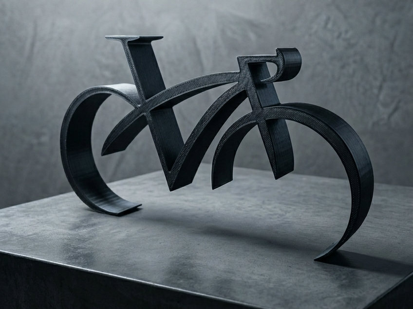 Scultura Bicicletta Minimalista - Astratta
