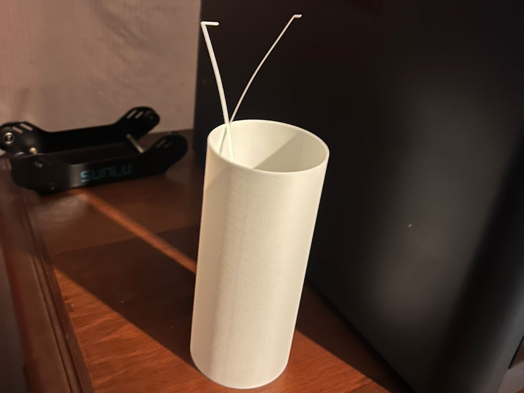 Purge line cup
