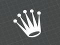 Rolex Watch Logo 3D Printed