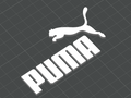 Puma Logo with Custom Text - 3D Printed