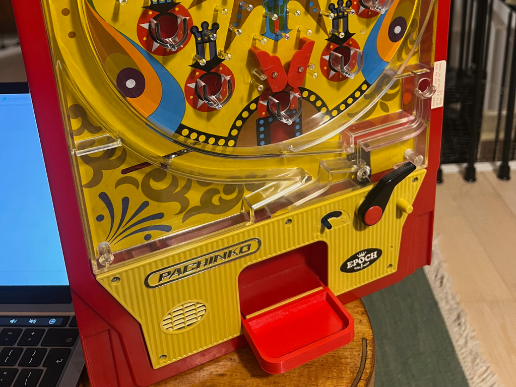 Epoch Pachinko machine ball slot receptacle