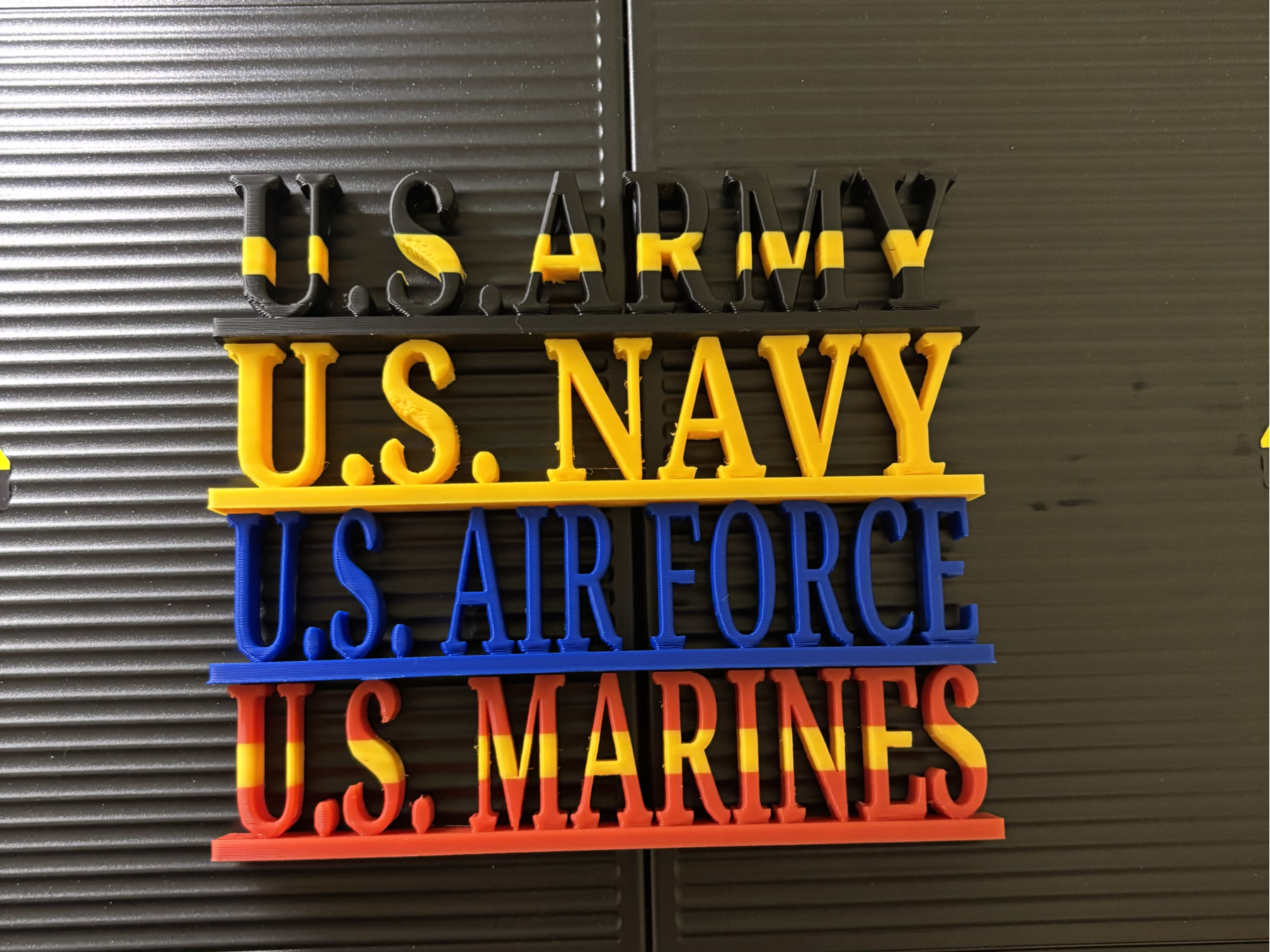 US Military Branch Desk plate