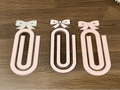 paper clip bookmark with ribbon