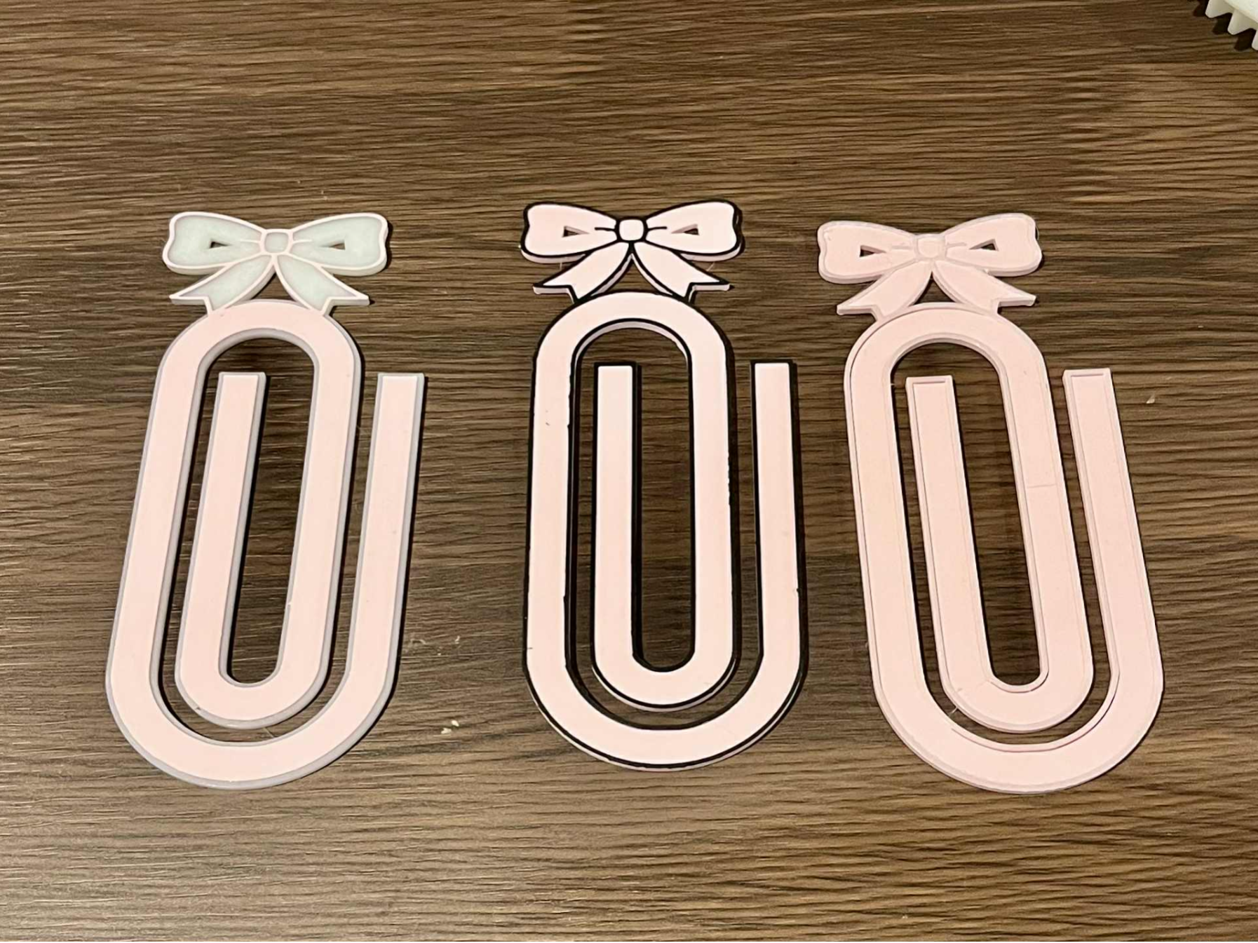 paper clip bookmark with ribbon