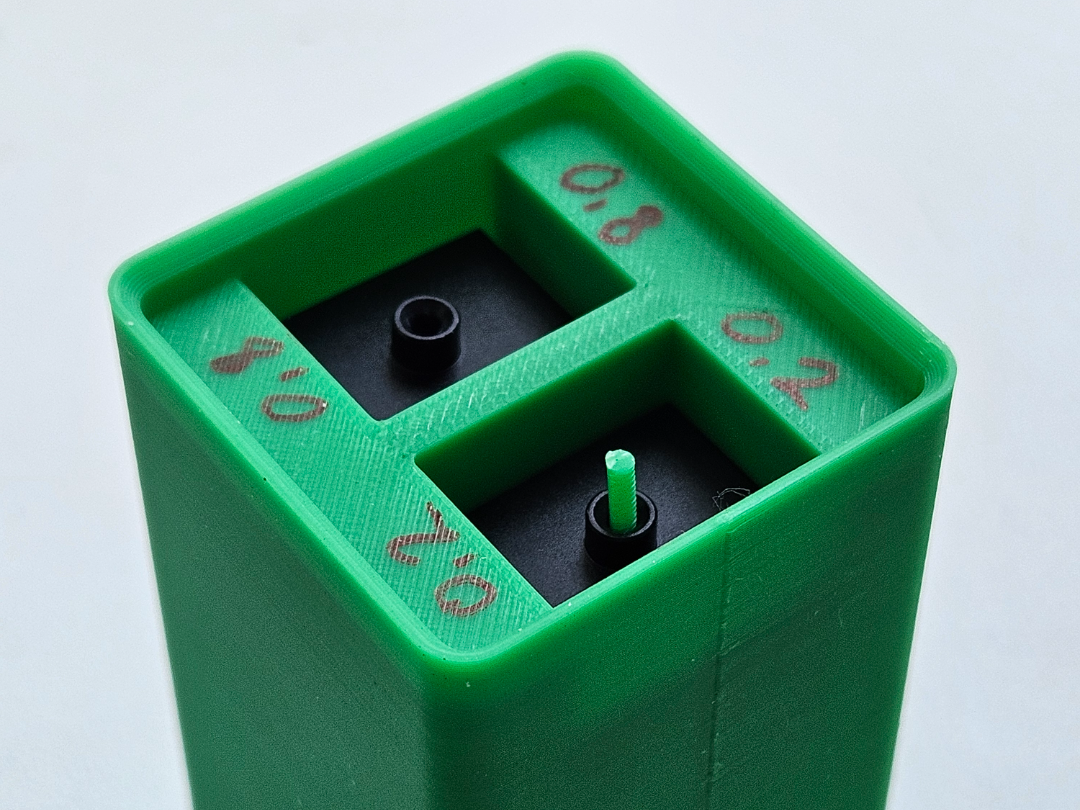 Gridfinity A1 Series Hotend Storage, relaxed fit