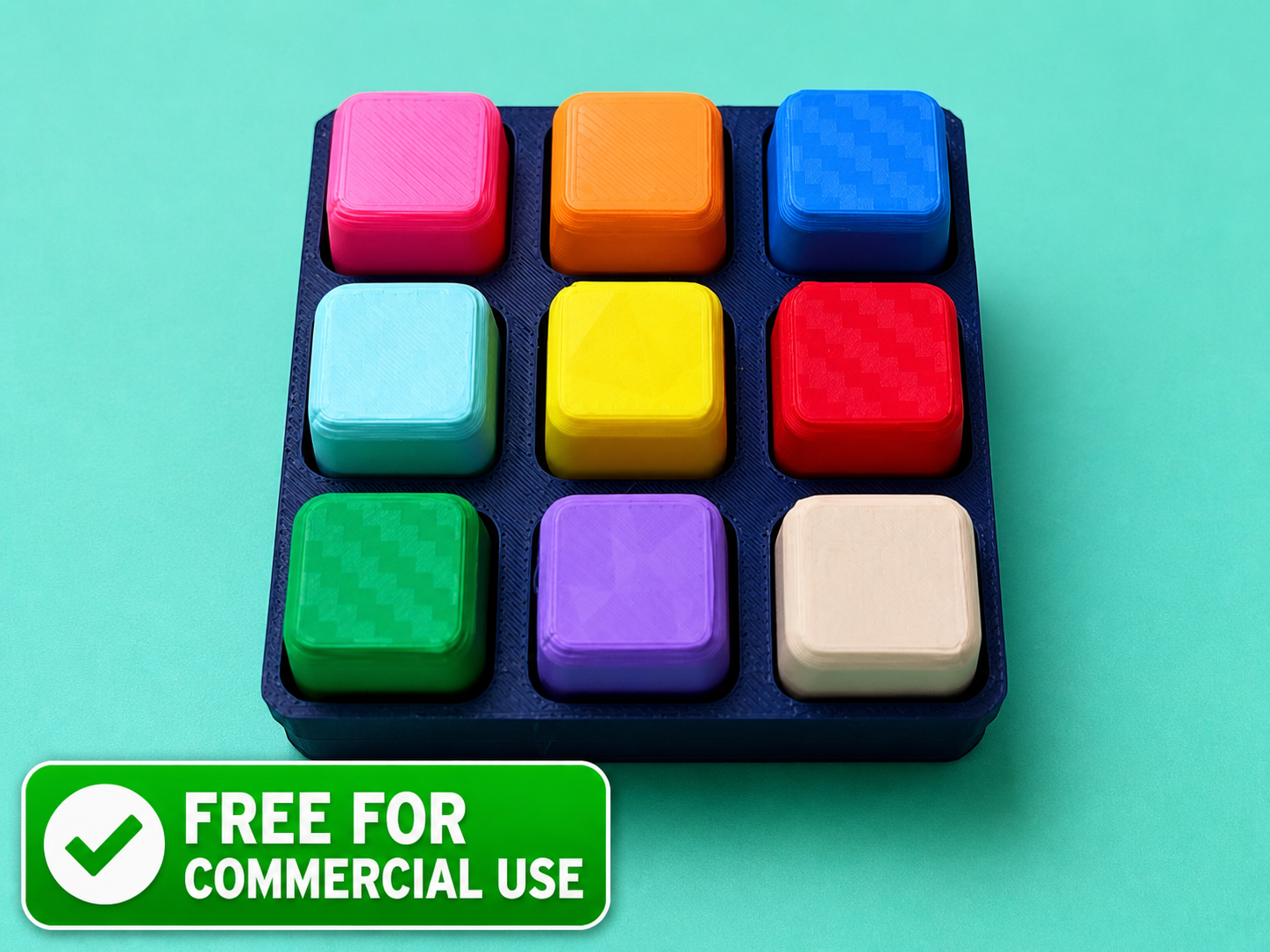 3X3 Fidget Clicker (Free Commercial)