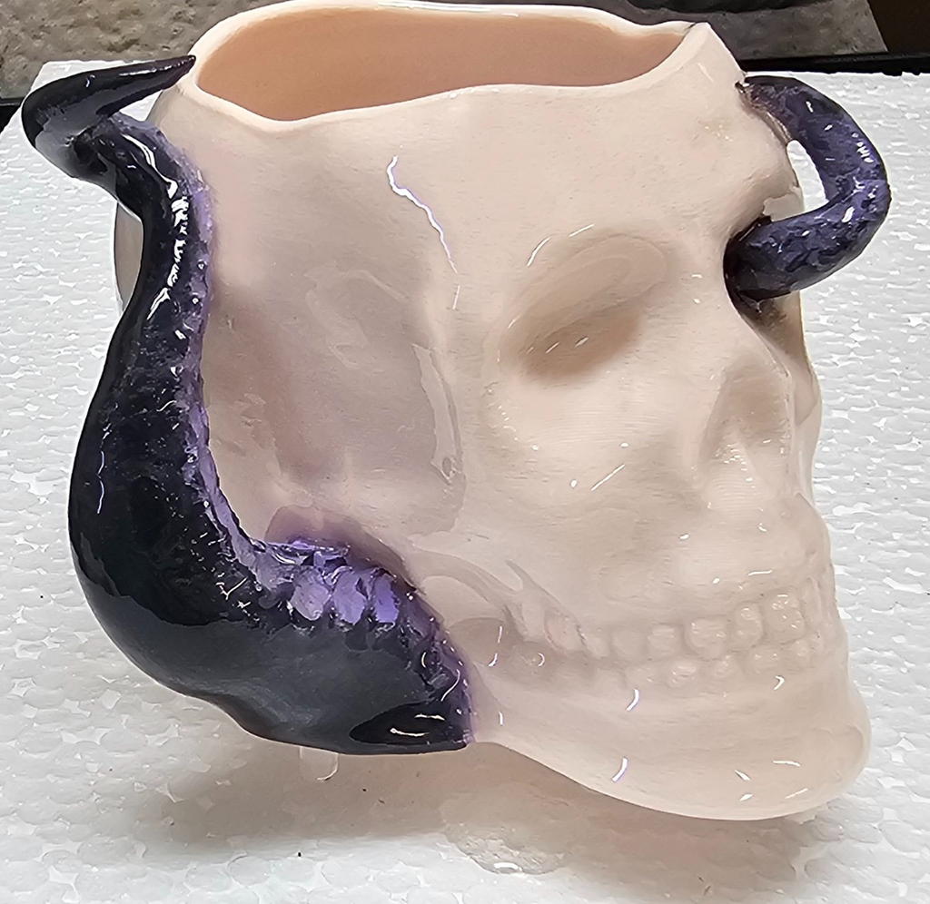 FDM Skull Cup - Octopus Handle No Supports