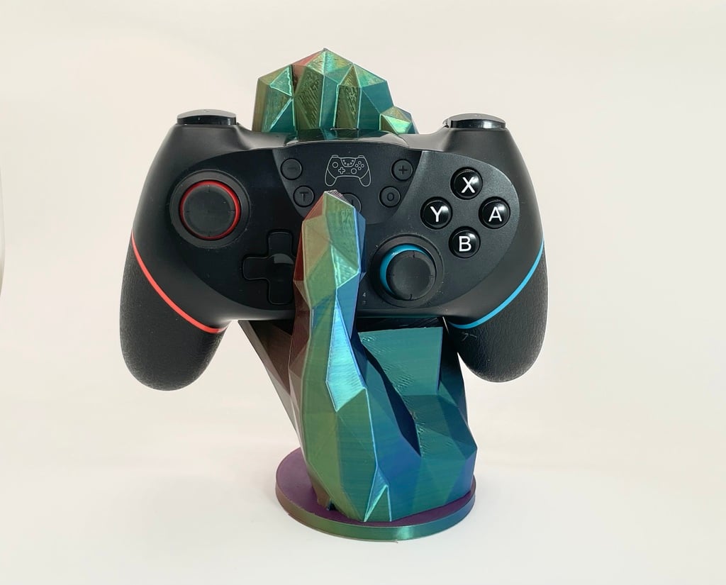 Low Poly Hand Phone Stand & Controller Holder
