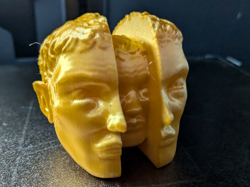 Chaos orb, split for easy printing