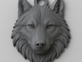 Wolf Head Keychain
