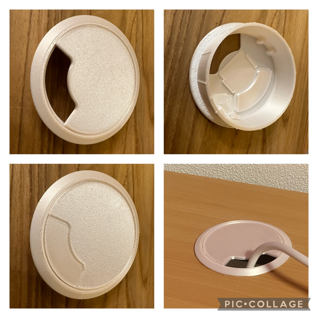Kabeldurchführung, Lochabdeckung 80mm, Desk Cable grommets Pass-through 3,15 Inch