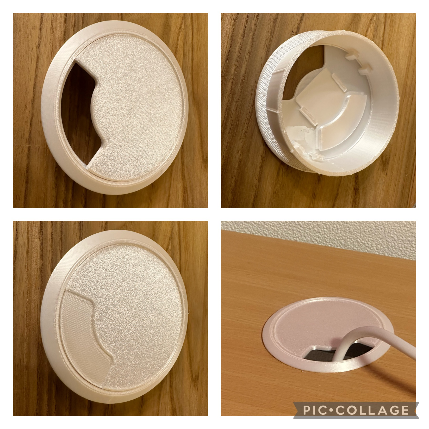 Kabeldurchführung, Lochabdeckung 80mm, Desk Cable grommets Pass-through 3,15 Inch